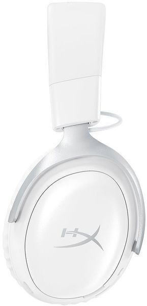 Навушники HYPERX Cloud III S Wireless, повнорозмірні, об'ємний звук, білі 2143036 фото