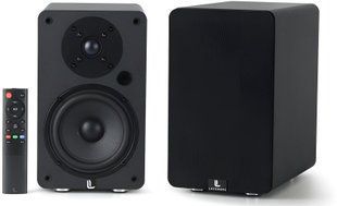 Активні поличні колонки LAUDBERG S1 Чорні (2 шт.), Bluetooth 5.0, HDMI, ARC, регулювання низьких та високих частот 2019500 фото