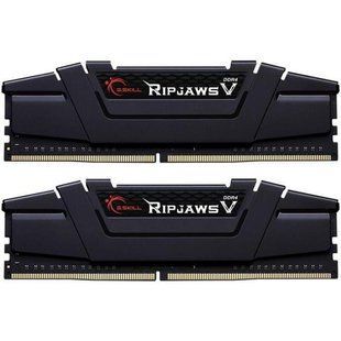Пам'ять для настільних комп'ютерів G.Skill 64 GB (2x32GB) DDR4 2666 MHz Ripjaws V Classic Black (F4-2666C18D-64GVK) 027758 фото