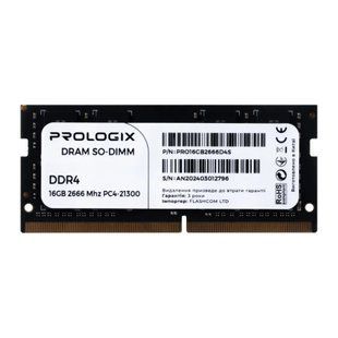 Пам'ять для ноутбуків Prologix 16 GB SO-DIMM DDR4 2666 MHz (PRO16GB2666D4S) 579702ua фото