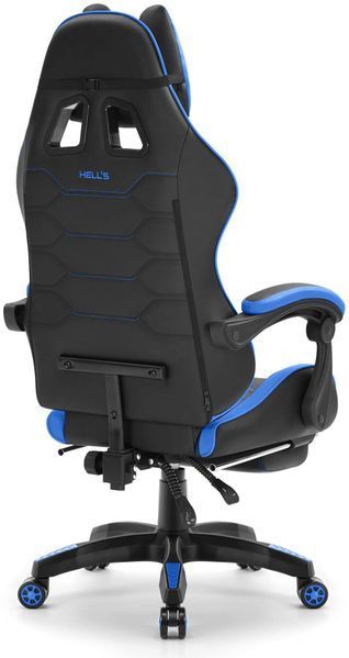 Игровое кресло HELL'S CHAIR HC-1039 2.0 Черно-синее 1232545 фото