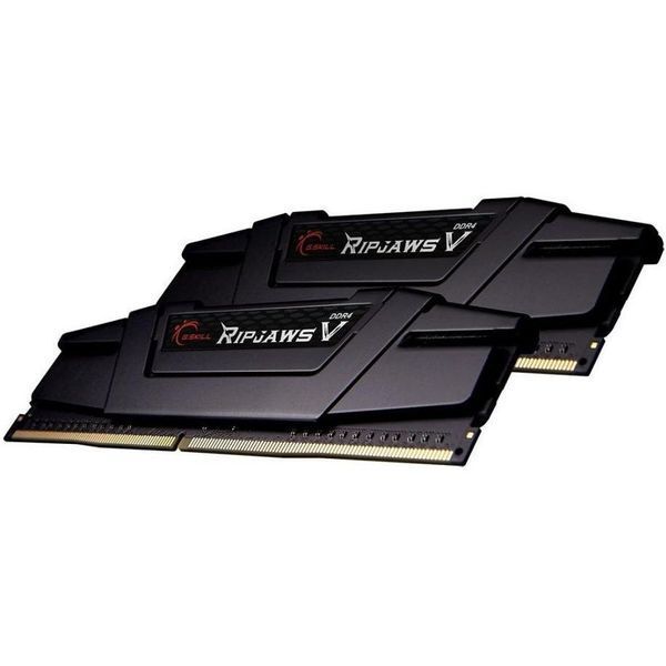 Пам'ять для настільних комп'ютерів G.Skill 64 GB (2x32GB) DDR4 2666 MHz Ripjaws V Classic Black (F4-2666C18D-64GVK) 027758 фото