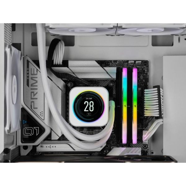 Пам'ять для настільних комп'ютерів Corsair 32 GB (2x16GB) DDR5 6000 MHz Vengeance RGB White (CMH32GX5M2B6000C40W) 027608 фото