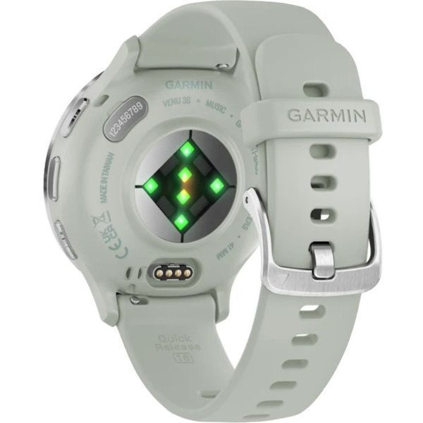 Смарт-часы Garmin Venu 3S Silver S. Steel Bezel w. Sage Gray Case and S. Band (010-02785-01) 035114 фото