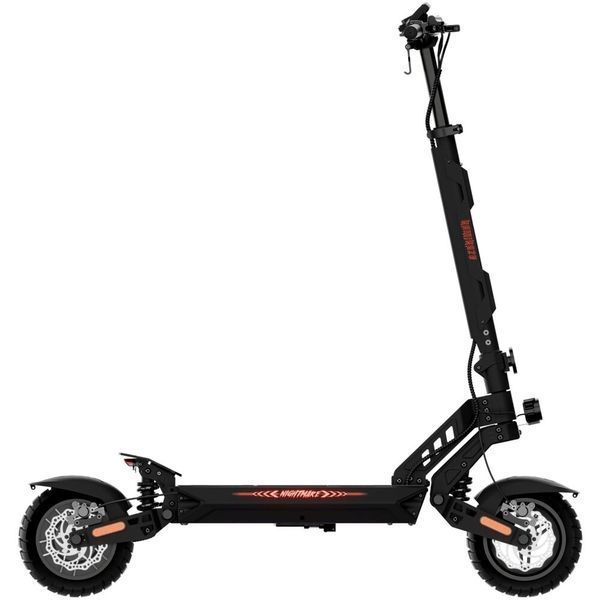 Электросамокат KAMIKAZE K1 Plus Nightmare 80 км 1000 Вт Гидравлические тормоза 10" Черно-красный 2153713 фото