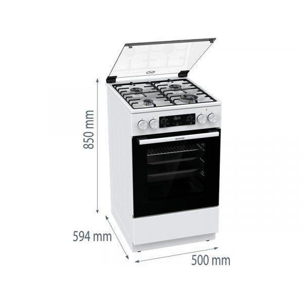 Комбинированная плита Gorenje MEKS5121W 015555 фото