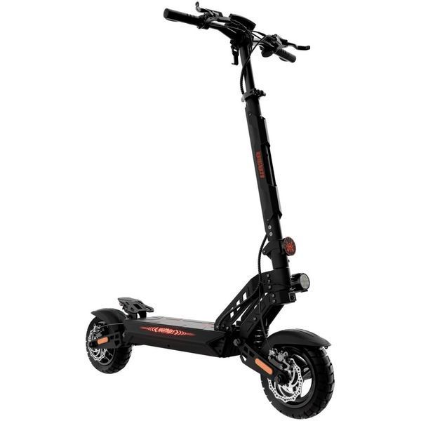 Электросамокат KAMIKAZE K1 Plus Nightmare 80 км 1000 Вт Гидравлические тормоза 10" Черно-красный 2153713 фото