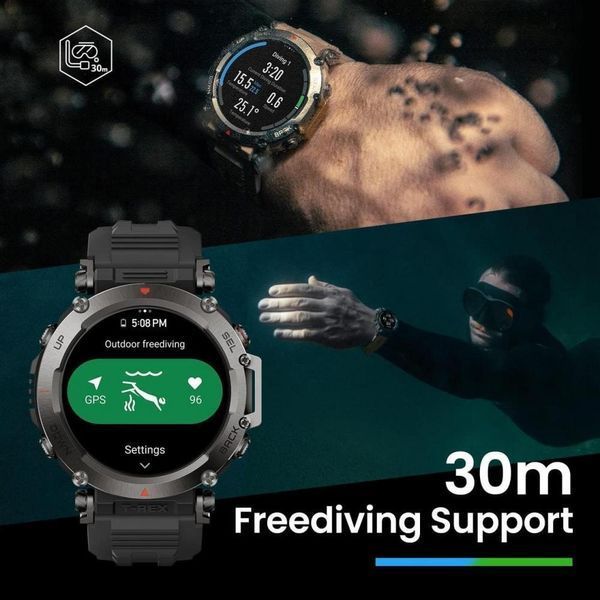 Смарт-часы Amazfit T-Rex Ultra Abyss Black 035014 фото