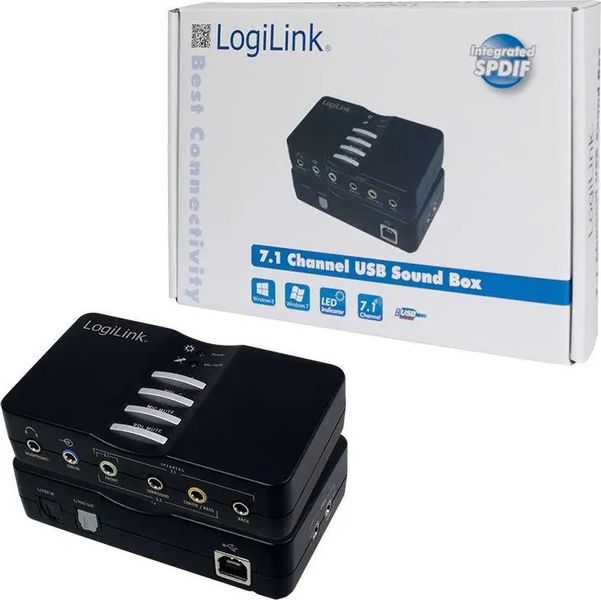 Звуковая карта внешняя LogiLink USB Sound Box 7.1 (UA0099) 332825 фото