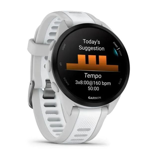 Смарт-годинник Garmin Forerunner 165 Mist Gray/Whitestone (010-02863-21/A1/AD) 613064 фото