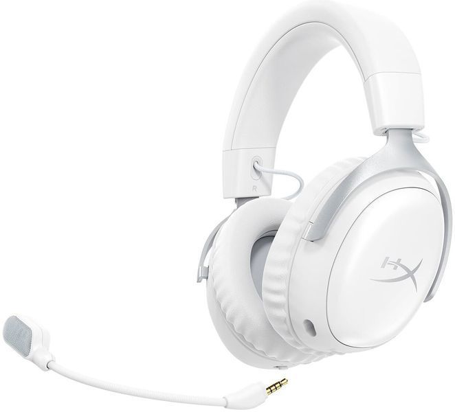 Навушники HYPERX Cloud III S Wireless, повнорозмірні, об'ємний звук, білі 2143036 фото