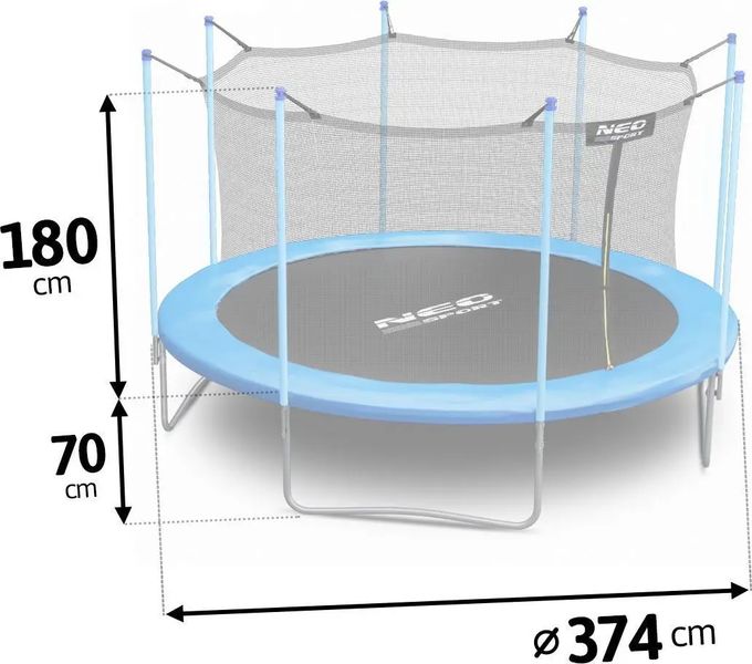 Батут Neo Sport 12ft/374cm 2057 325360 фото