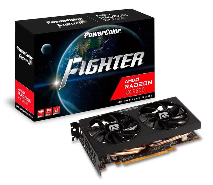 Відеокарта PowerColor Radeon RX 6600 Fighter (AXRX 6600 8GBD6-3DH) 476172 фото