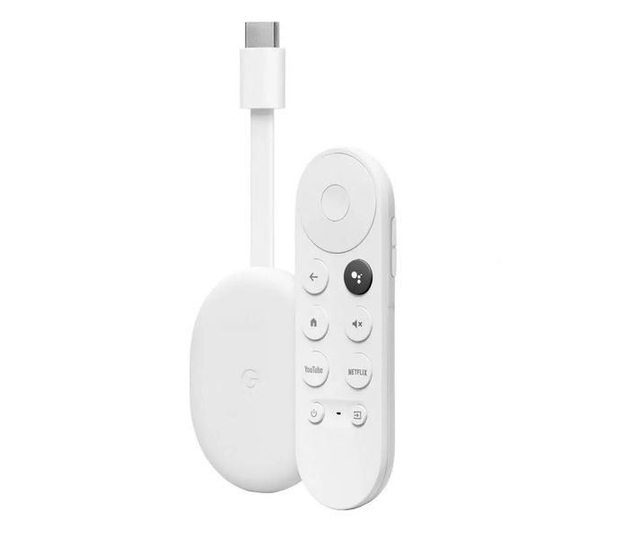 Сhromecast Google Chromecast 4K with Google TV Snow (GA01919) 322617 фото