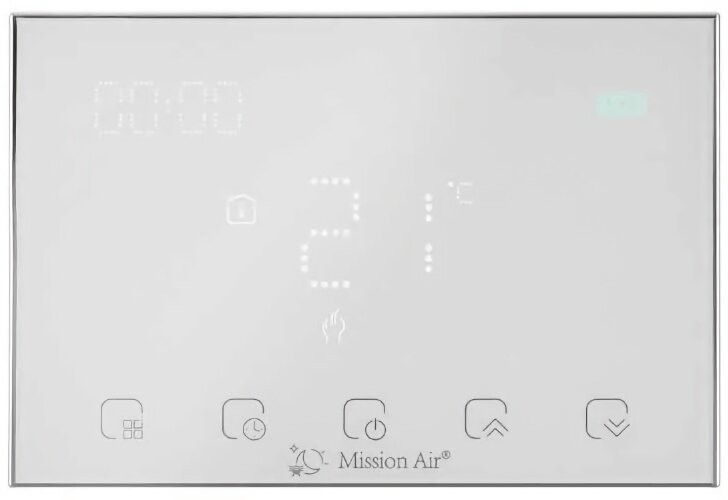 Гріючий мат під ламінат MISSION AIR MAL-160W/м&sup2; 2м&sup2; (4м x 50см) + регулятор Gemini Білий WiFi e2066488 фото