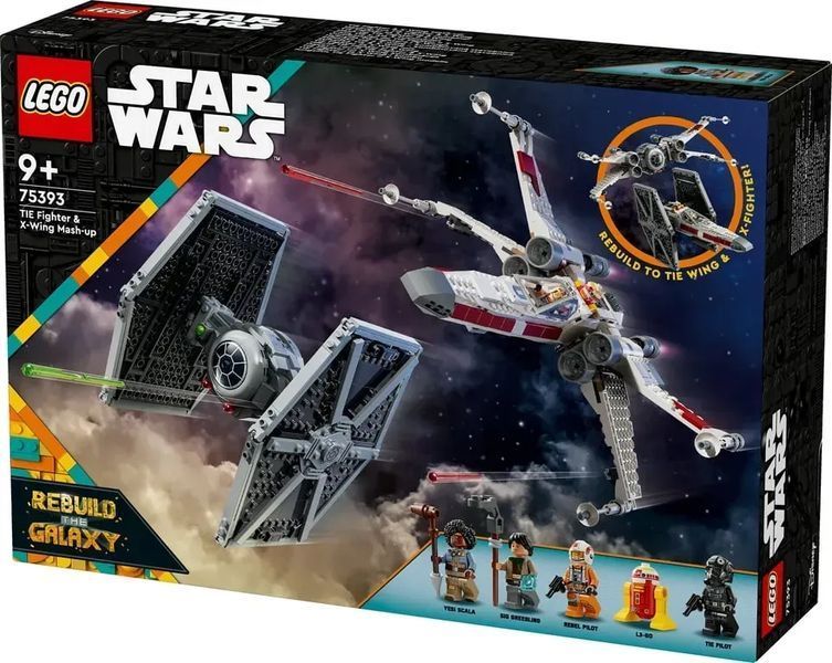 Блочный конструктор LEGO Star Wars Сборный пакет &laquo;Истребитель TIE и Корабль X-Wing&raquo; (75393) 613368 фото