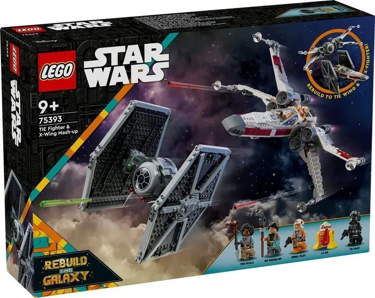 Блочный конструктор LEGO Star Wars Сборный пакет &laquo;Истребитель TIE и Корабль X-Wing&raquo; (75393) 613368 фото