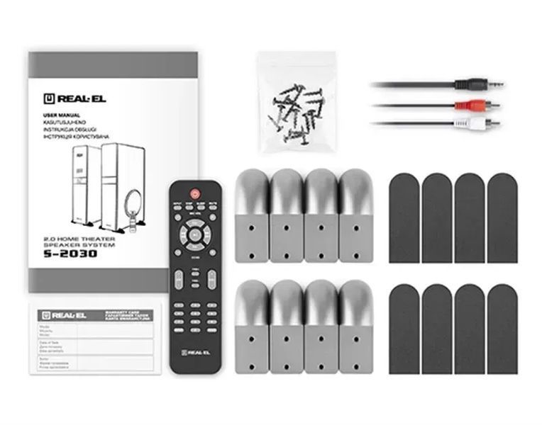 Мультимедійна акустика Real-El S-2030 Black (EL121200006) 579089ua фото
