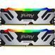 Пам'ять для настільних комп'ютерів Kingston FURY 32 GB (2x16GB) DDR5 7200 MHz Renegade Silver/Black RGB (KF572C38RSAK2-32) 033778 фото 1