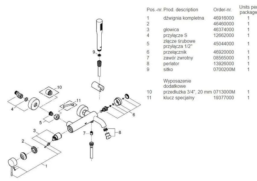 Змішувач для ванни Grohe Essence 33628001 470161 фото