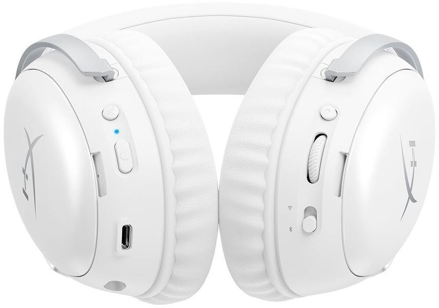 Навушники HYPERX Cloud III S Wireless, повнорозмірні, об'ємний звук, білі 2143036 фото