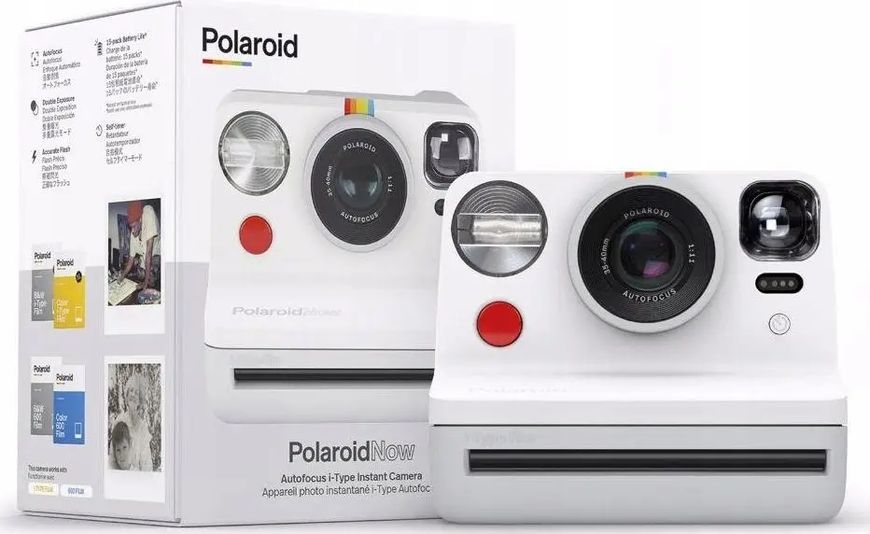 Фотокамера миттєвого друку Polaroid Now White 301150 фото