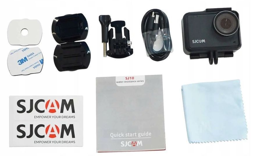 Екшн-камера SJCAM SJ10 PRO WiFi Відео 4K 60fps 12МП, Водонепроникний корпус, кріплення 351898 фото
