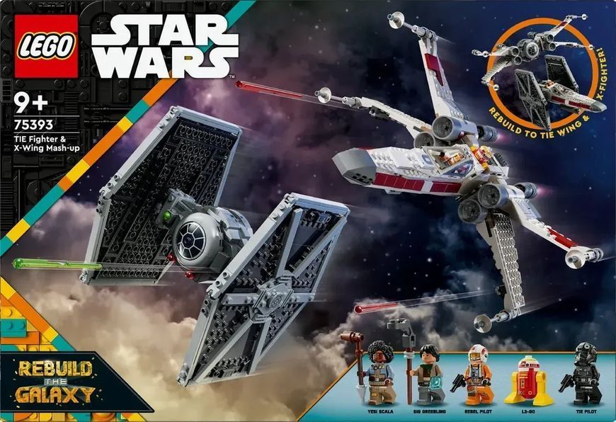 Блочный конструктор LEGO Star Wars Сборный пакет &laquo;Истребитель TIE и Корабль X-Wing&raquo; (75393) 613368 фото