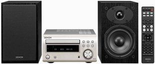 Акустична система DENON D-M41 сріблясто-чорна, CD/-R/-RW/MP3, Bluetooth, функція оптимізації колонок, регулювання тону, тюнер FM 2028027 фото