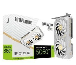 Видеокарта Zotac GeForce RTX 5060 Ti Twin Edge OC White 16G (ZT-B50620Q-10M) 615036 фото