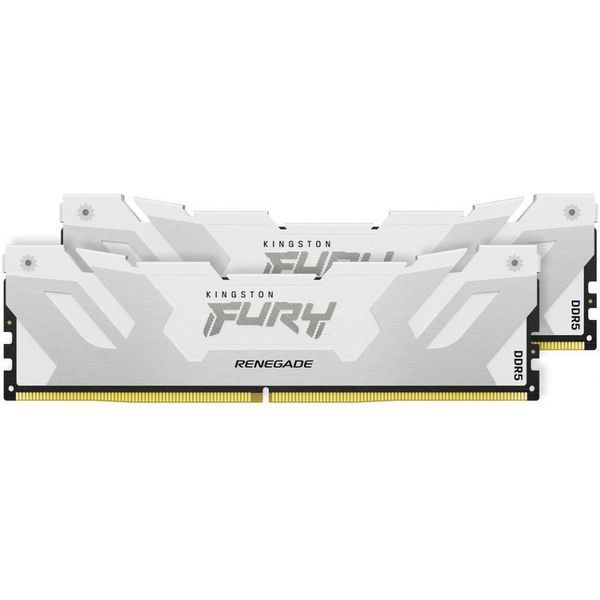 Пам'ять для настільних комп'ютерів Kingston FURY 32 GB (2x16GB) DDR5 7200 MHz Renegade Silver/White (KF572C38RWK2-32) 033779 фото