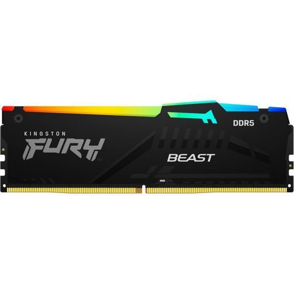 Память для настольных компьютеров Kingston FURY 128GB (4x32GB) DDR5 5600MHz Beast RGB (KF556C40BBAK4-128) 033729 фото