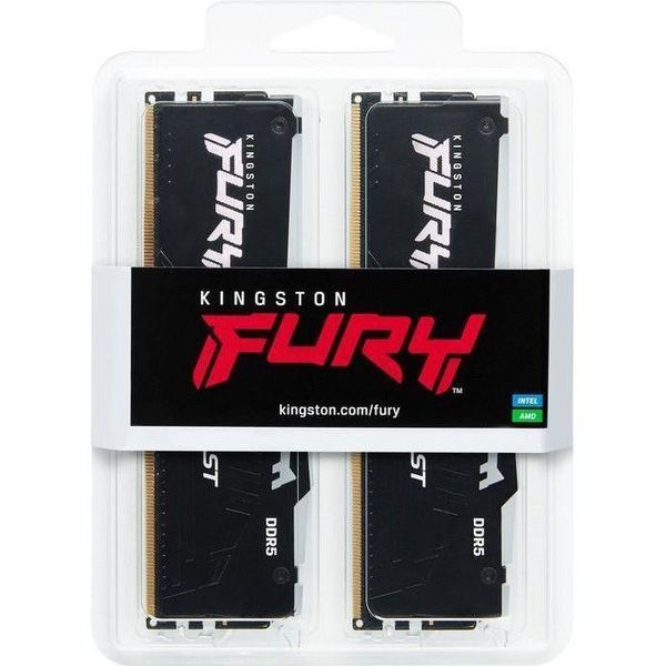 Пам'ять для настільних комп'ютерів Kingston FURY 64 GB (2x32GB) DDR5 5200 MHz Beast RGB (KF552C40BBAK2-64) 033829 фото