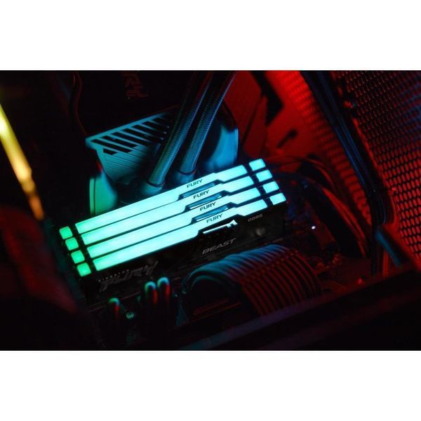 Пам'ять для настільних комп'ютерів Kingston FURY 64 GB (2x32GB) DDR5 5200 MHz Beast RGB (KF552C40BBAK2-64) 033829 фото