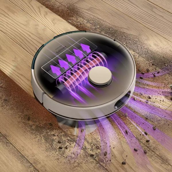 Робот-пылесос с влажной уборкой Philips HomeRun 7000 Series Aqua XU7000/01 036639 фото