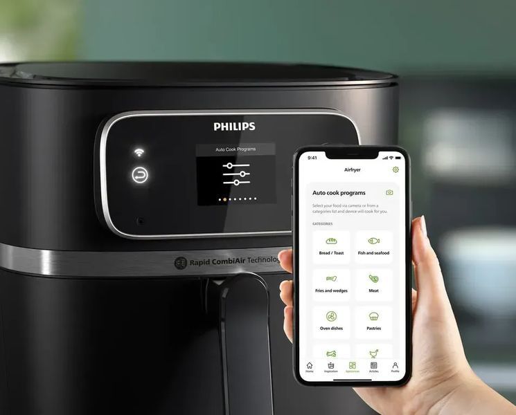 Мультипіч (аерофритюрниця) Philips Combi XXL Connected HD9880/90 510574ua фото