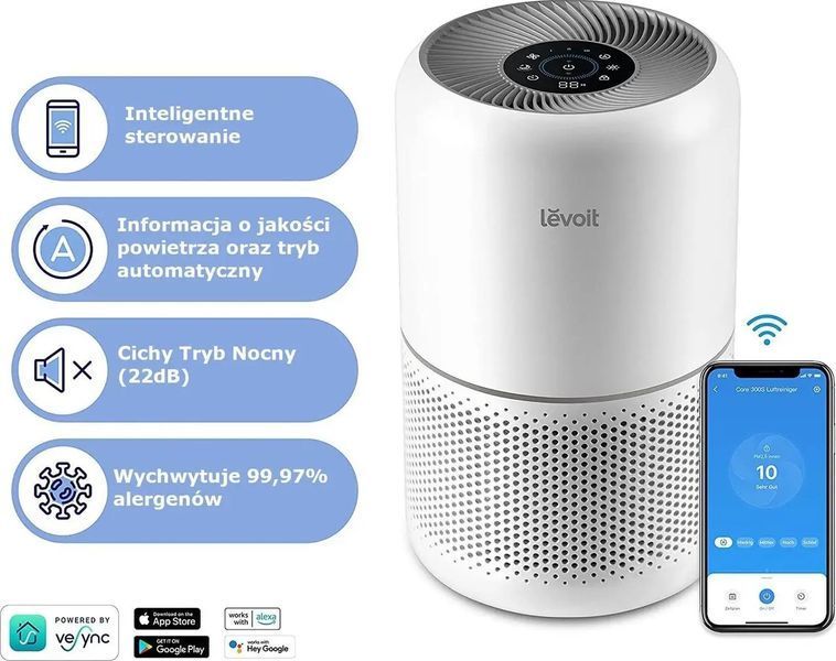 Очиститель воздуха Levoit Core 300S White 025649 фото