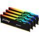 Память для настольных компьютеров Kingston FURY 128GB (4x32GB) DDR5 5600MHz Beast RGB (KF556C40BBAK4-128) 033729 фото 2