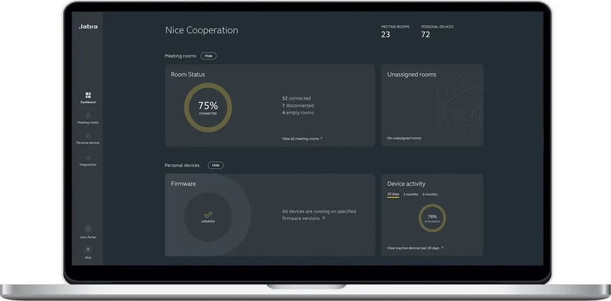 Навушники JABRA Evolve 2 55 MS Стерео Бездротові, Накладні, ANC 2085138 фото