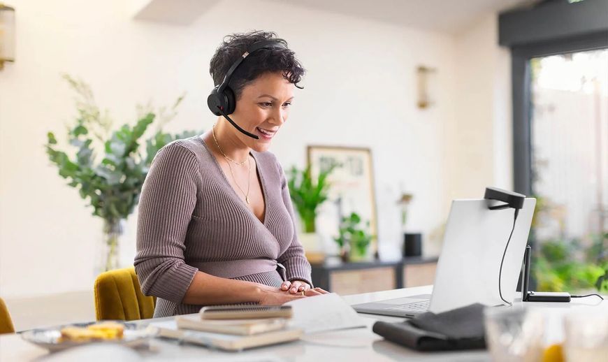 Навушники JABRA Evolve 2 55 MS Стерео Бездротові, Накладні, ANC 2085138 фото