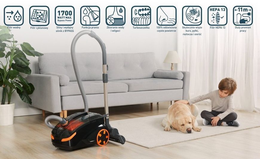 Пилосос безмішковий з аквафільтром Thomas DryBOX Amfibia Pet (788598) 550790 фото