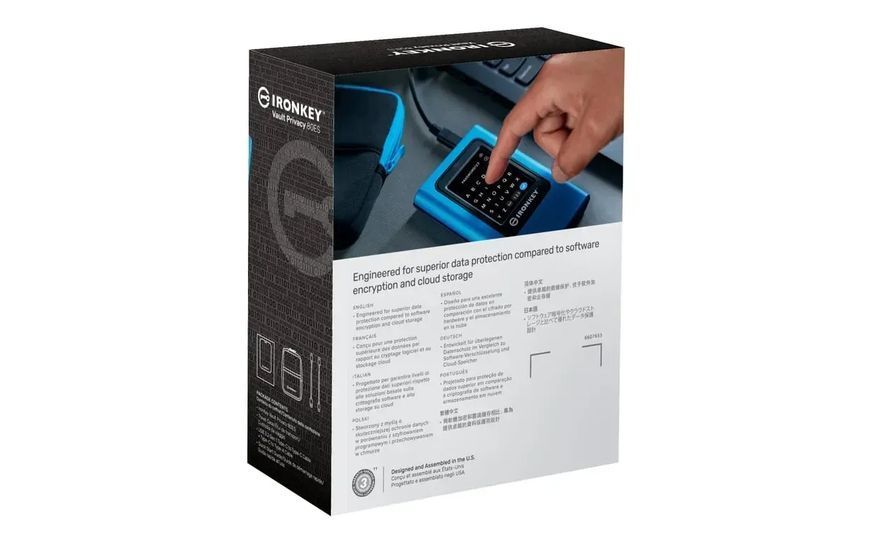SSD накопичувач Kingston IronKey Vault Privacy 80 3.84 TB Blue (IKVP80ES/3840G) 570325ua фото