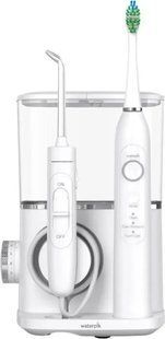 Зубний центр (іригатор + щітка) Waterpik Sensonic Complete Care White with Chrome CC-04CD010-1 592456 фото