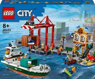 Блоковий конструктор LEGO City Приморська гавань з вантажним кораблем (60422) 613362 фото