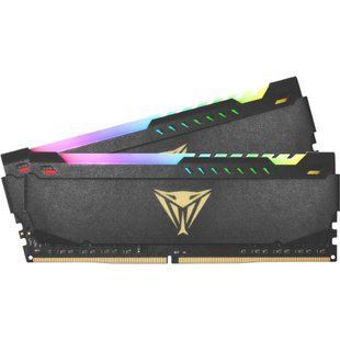 Пам'ять для настільних комп'ютерів PATRIOT 64 GB (2x32GB) DDR4 3200 MHz Viper Steel RGB (PVSR464G320C8K) 033964 фото