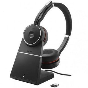 Навушники з мікрофоном JABRA Evolve 75 SE Link380a UC Stereo Stand Black (7599-848-199) 029761 фото