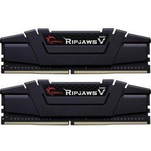 Пам'ять для настільних комп'ютерів G.Skill 64 GB (2x32GB) DDR4 3600 MHz Ripjaws V Black (F4-3600C18D-64GVK) 027760 фото