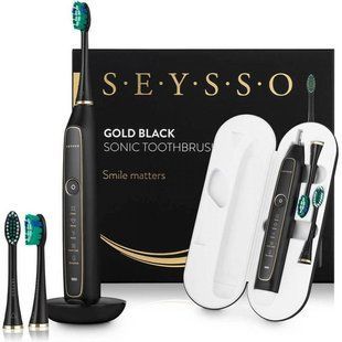 Електрична зубна щітка SEYSSO Gold Black 012847 фото