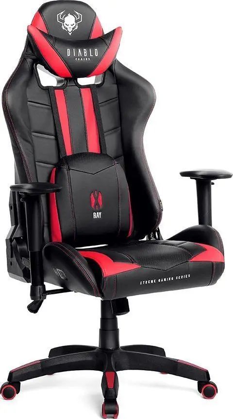 Компьютерное кресло для геймера Diablo Chairs X-RAY Normal Size L Black/Red 018967 фото