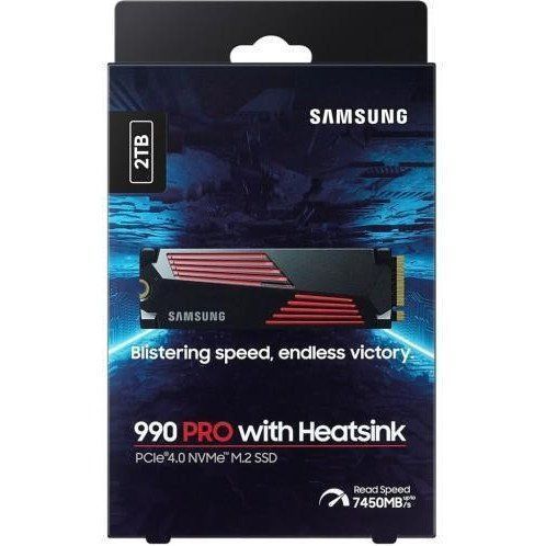 SSD накопичувач Samsung 990 PRO with Heatsink 2 TB (MZ-V9P2T0CW) 001997 фото
